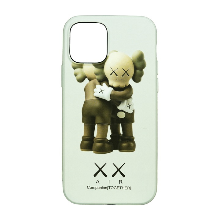 Husa de telefon, LUXO, compatibil cu iPhone 12 / 12 Pro, model Redemption Kaws cu efect fosforescent, TPU, multicolor