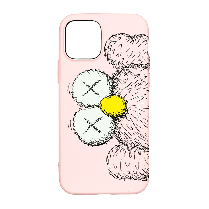 Husa de telefon, LUXO, compatibil cu iPhone 12 / 12 Pro, model Pink-a-Boo cu efect fosforescent, TPU, multicolor