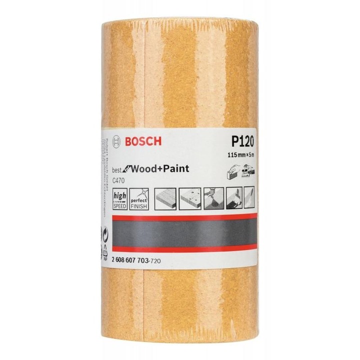 Bosch Best for Wood and Paint csiszolóhenger, 115mm x 5m, P120