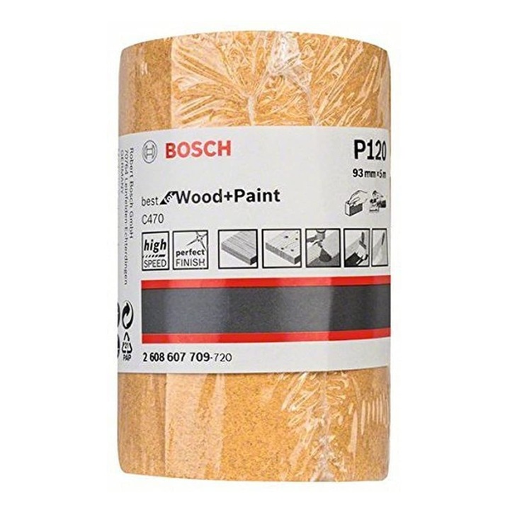 Bosch Best for Wood and Paint csiszolóhenger, 93mm x 5m, P120