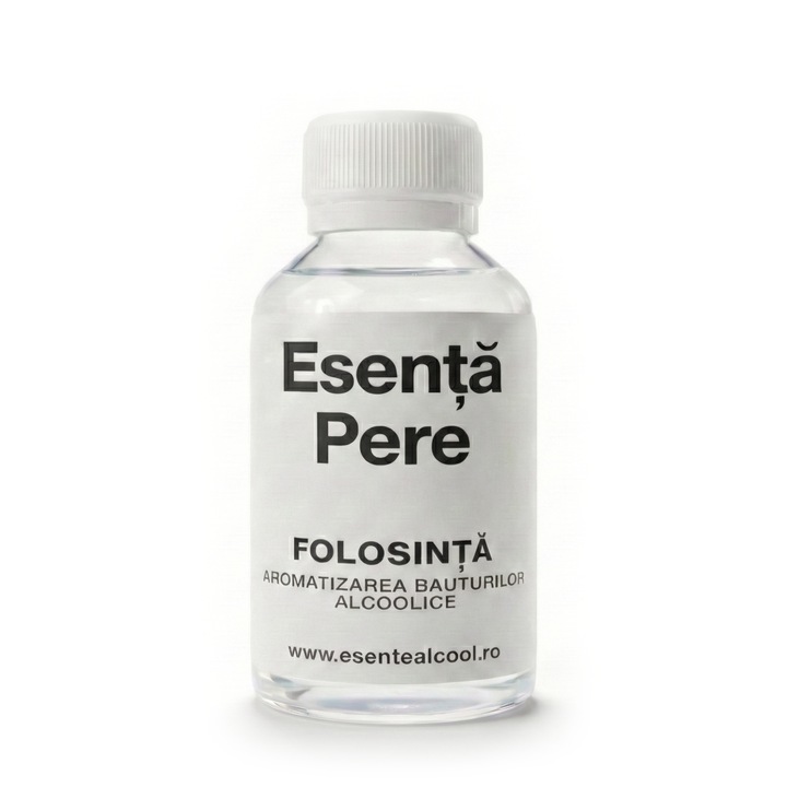 Esenta Pere 100 ml, pentru bauturi alcoolice preparate in casa, tuica, palinca, rachiu si horinca, aroma concentrata de pere proaspete, usor de dozat, 1 ml/litru, suficienta pentru 100 litri de bautura