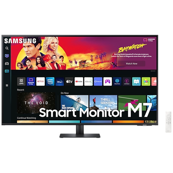 Samsung S43BM700UU SMART Monitor 43", 4K, VA, HDR10 , HDMI, USB-C, Bluetooth, Wifi, távirányító, fekete