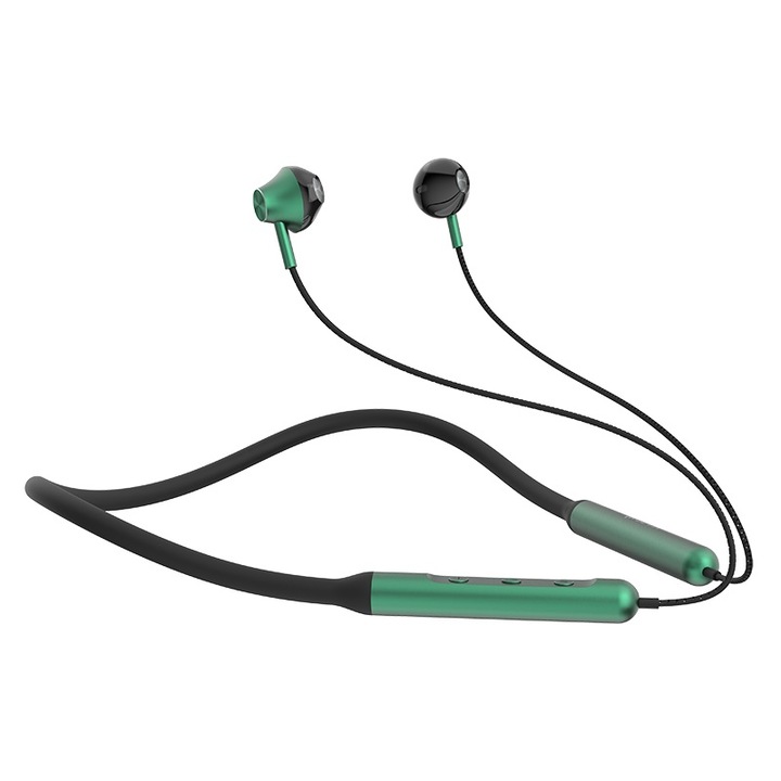Devia Stereo Smart Series Bluetooth слушалки, черно-зелени