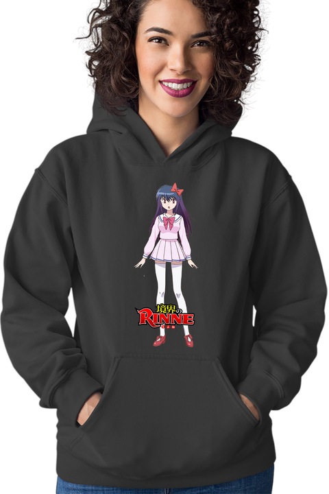 Hanorac dama Rin-ne Ageha Boruto Anime Tamako, Negru