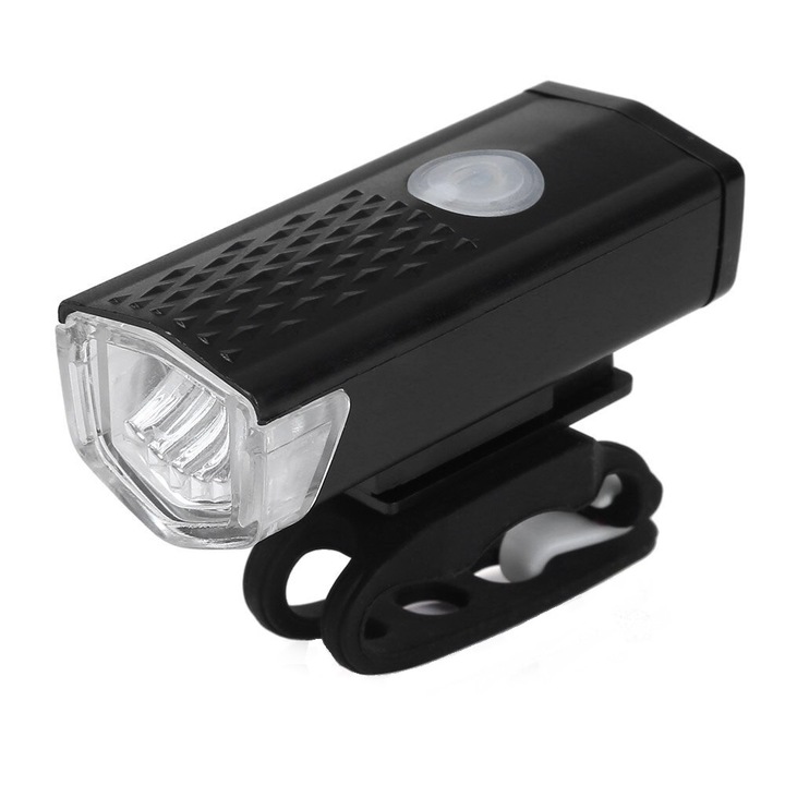 Lezyne kerékpár/roller reflektor fényszóró, Cree LED, belső akkumulátor, USB töltéssel, időjárásálló, fekete