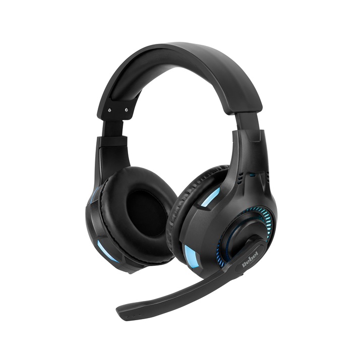 Слушалки за компютър Rebel GH-20, RGB осветление, високоговорител 40 мм, микрофон