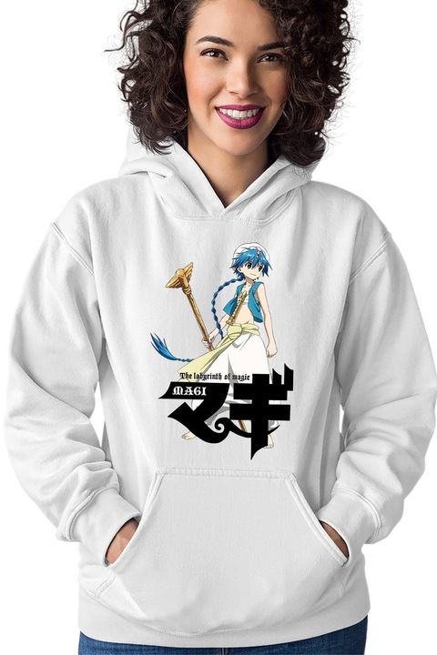 Hanorac dama Magi The Labyrinth of Magic Aladin Seherezada, Alb