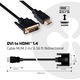 Кабел CLUB3D, DVI към HDMI 1.4, M/M, 2m, Bidirectional
