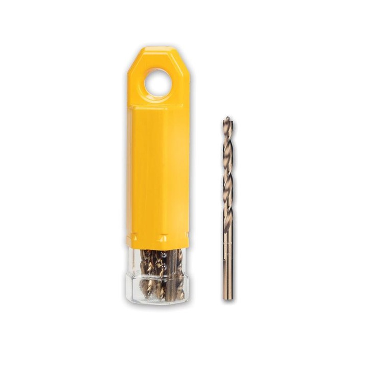 Комплект от 10 свредла за метал, EXTREME 2, с центриращ накрайник, 3,2 mm x 65 mm, DT5540-QZ, Dewalt