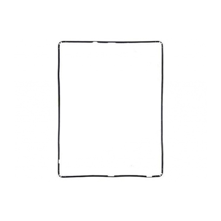 Banda adeziva compatibila cu Apple iPad 2, iPad 3, iPad 4, 9.7 inch pentru montarea foliei de sticla pe display, Negru