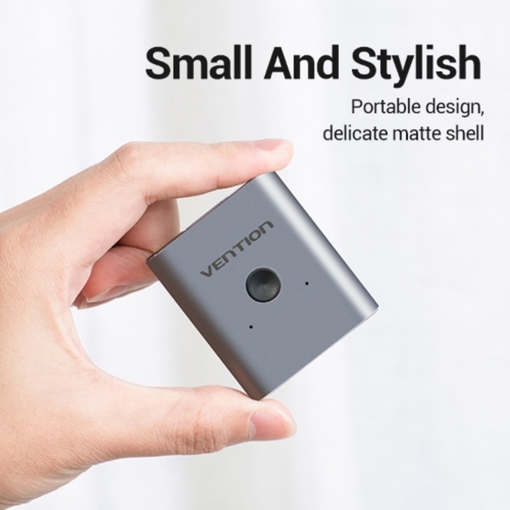 Vention AFUH0 adapter, ezüst, adapter HDMI anya - 2 x HDMI anya