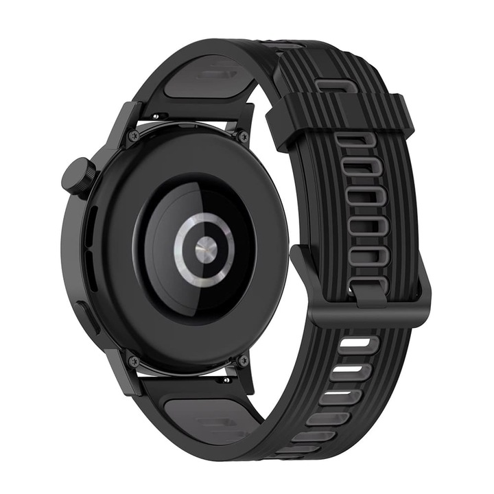 Фитнес гривна, съвместима с Samsung Galaxy Watch 4, Galaxy Watch Active 1 / 2 (40 мм / 44 мм), Huawei Watch GT / GT 2 / GT 3 (42 мм), черен
