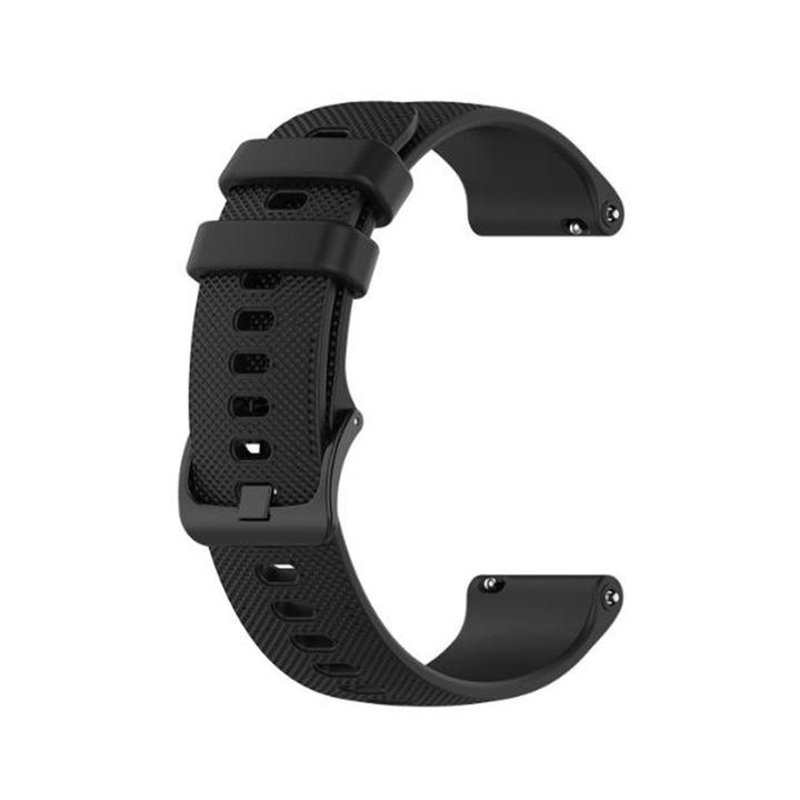 Фитнес гривна, съвместима със Samsung Galaxy Watch 4, Galaxy Watch Active 1 / 2 (40 мм / 44 мм), Huawei Watch GT / GT 2 / GT 3 (42 мм), W006, черен