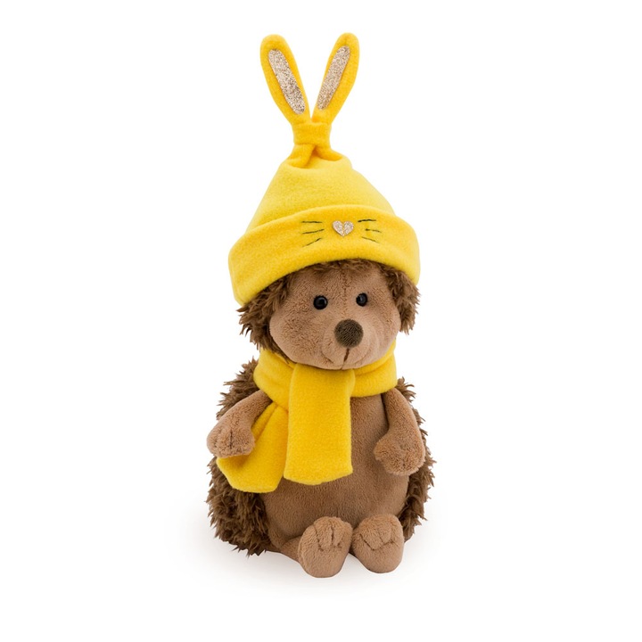 Jucarie de plus, Prickle the Hedgehog: Cap Bunny, 20 cm, Orange Toys