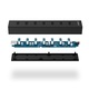 USB-elosztó Orico H7013-U3-V1-BK-BP, 7 portos USB3.0, fekete