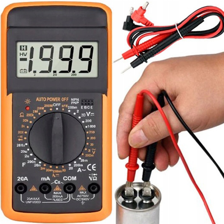 Мултицет M029A, LCD, Оранжев/Черен