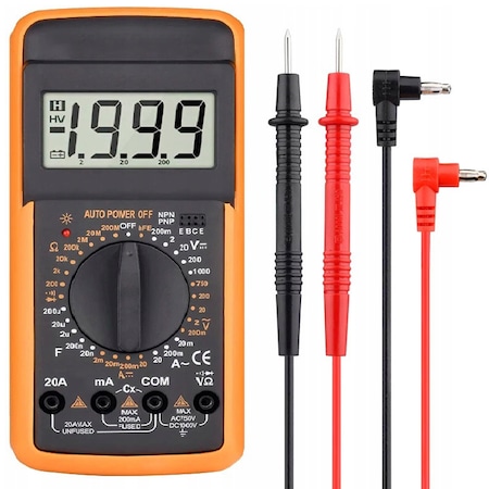 Multimetru M029A, LCD, Portocaliu/Negru