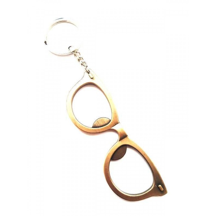 Breloc cheie din metal - model Ochelari - Motor Starter