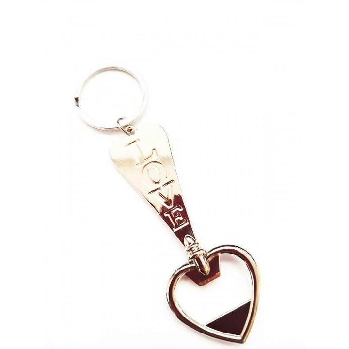 Breloc cheie din metal - model Love - Motor Starter