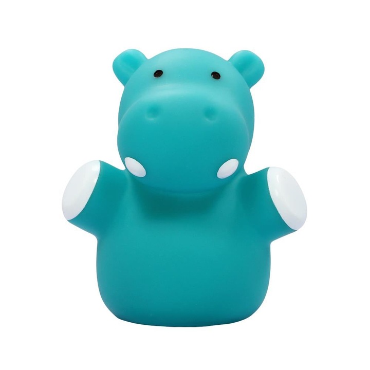 LED éjszakai lámpa, víziló alakú, kék, Lumilu Mini Zoo Hippo, MCT 52353