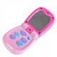 Telefon de jucarie Moni, material rezistent, cu melodii si efecte luminoase, roz
