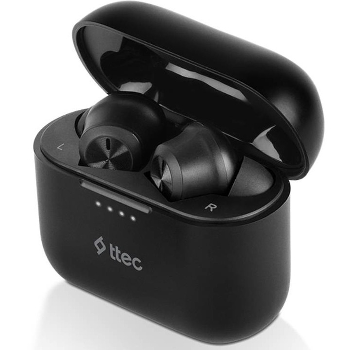 Bluetooth слушалки ttec, AirBeat Play, Gaming, True Wireless Headsets, Черни