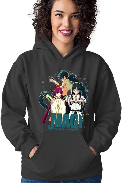 Hanorac dama Magi The Labyrinth of Magic Kou Empire Magician, Negru