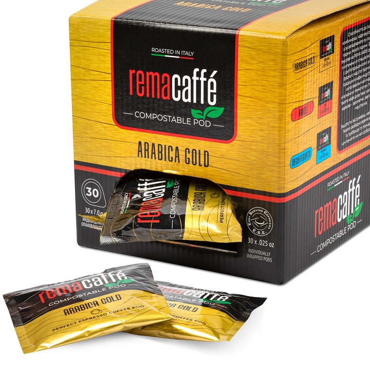 Кафе дози REMACAFFE Arabica GOLD, E.S.E. pod, 30 броя