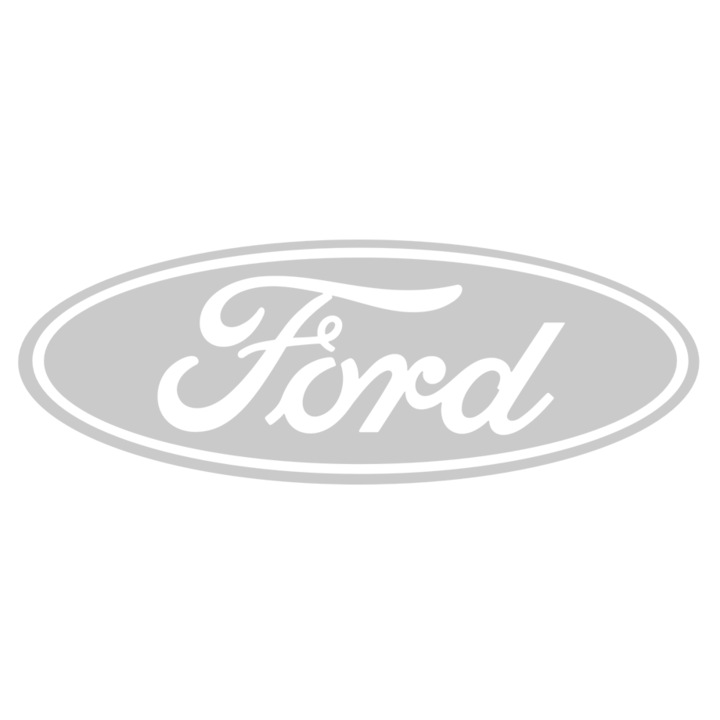 Set 4 stickere auto pentru etrier frana Ford, 8x2 cm, Alb
