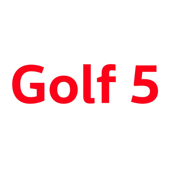 Set 2 stickere auto pentru praguri auto Golf 5, 40 cm, Rosu