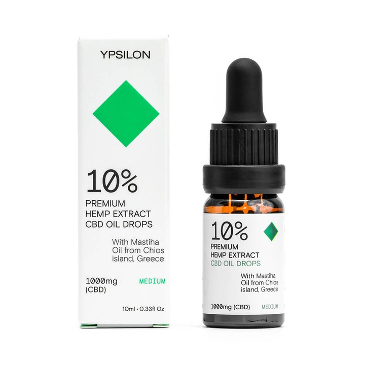 Supliment Alimentar, Ulei De Canepa, Ypsilon, CBD 1000mg, 10ml