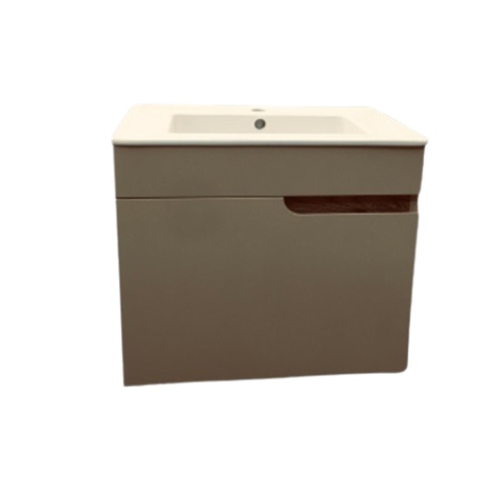 Dulap baie, Suspendat, Crem, 50x60x45 cm