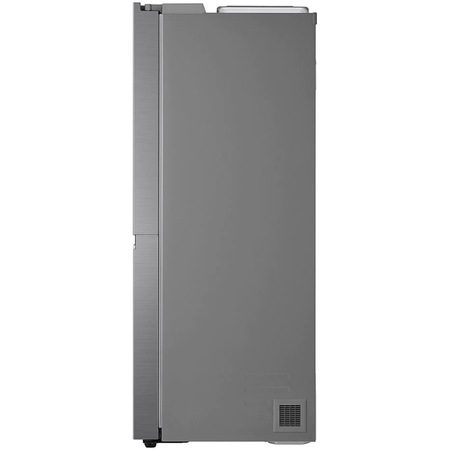 Side by side LG GSLV50PZXM, 635 l, Clasa F, No Frost, Door Cooling, LinearCooling, Compresor Linear Inverter, Dispenser, Smart Diagnosis, Argintiu