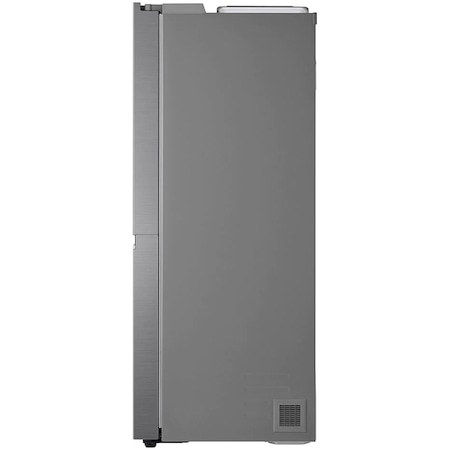 Side by side LG GSLV50PZXM, 635 l, Clasa F, No Frost, Door Cooling, LinearCooling, Compresor Linear Inverter, Dispenser, Smart Diagnosis, Argintiu