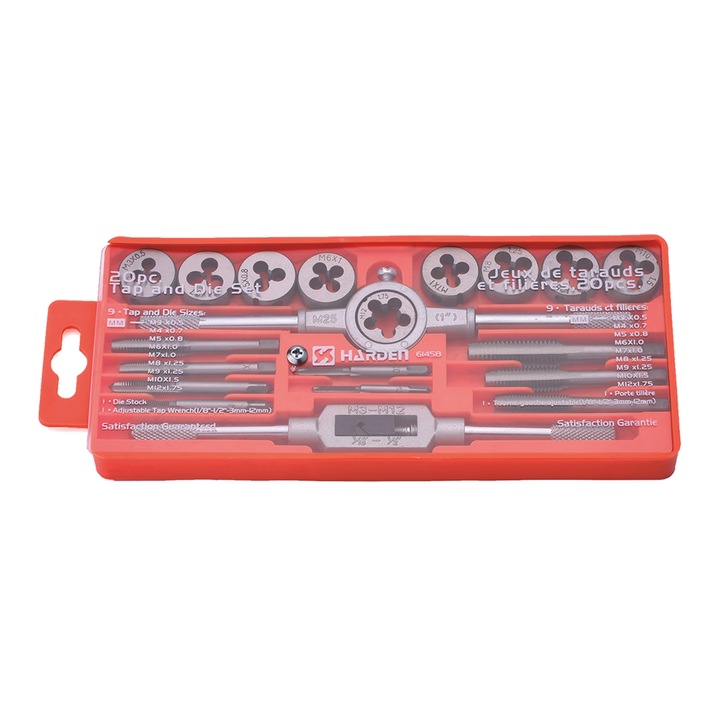 Trusa de filetare, 20 piese - HARDEN