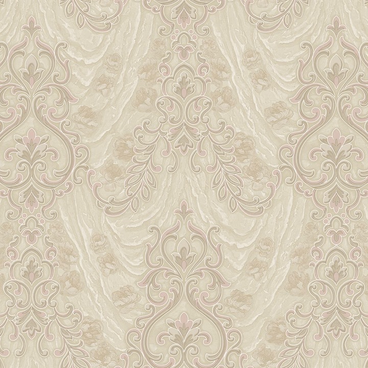 Tapet AdaWall Lux Signature 1004-2, superlavabil, model modern cu flori, bej-maro, rola 1.06m x 10.05m= 10.6mp