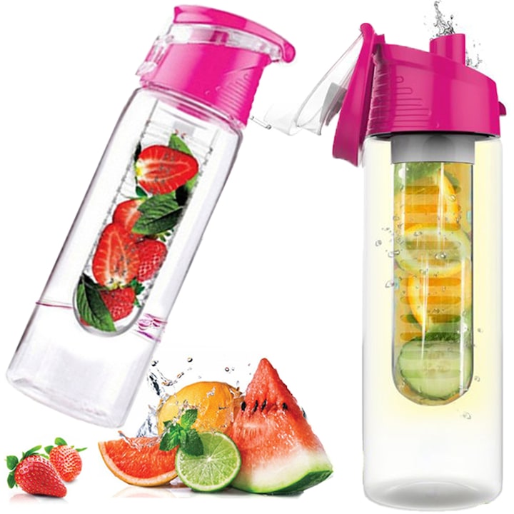 Sticla cu infuzor M073B, 700ml, Tritan, Roz