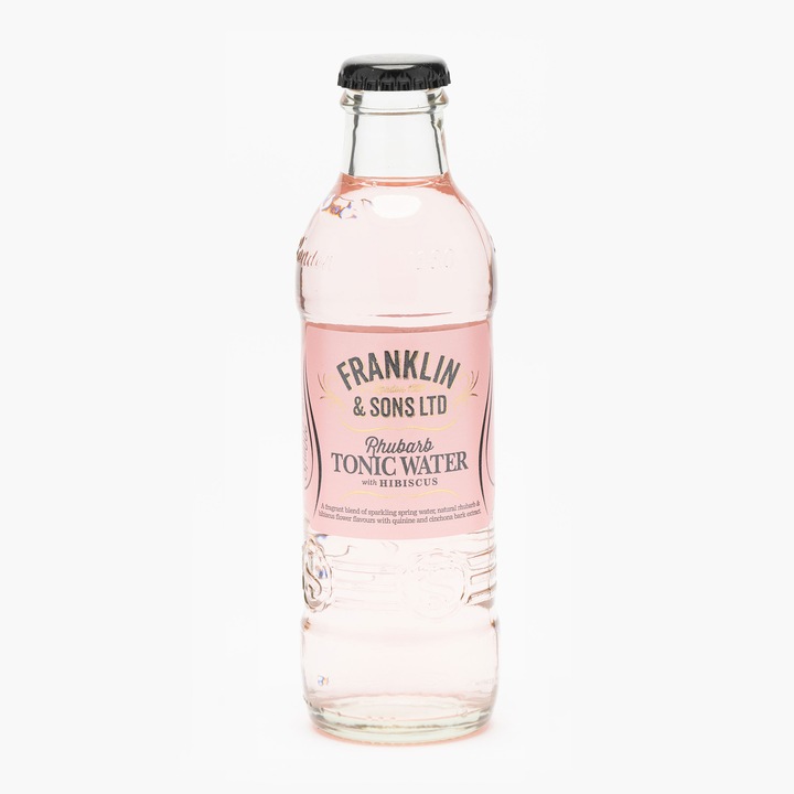 Apa tonica cu rubarba si hibiscus Franklin&Sons 0.2l
