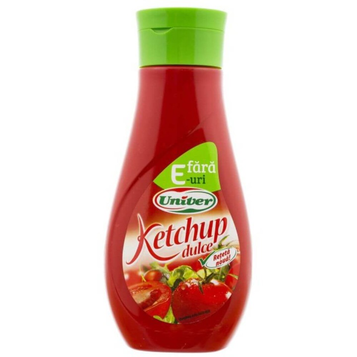 Univer Dulce ketchup, új recept, nincs E, 470 g