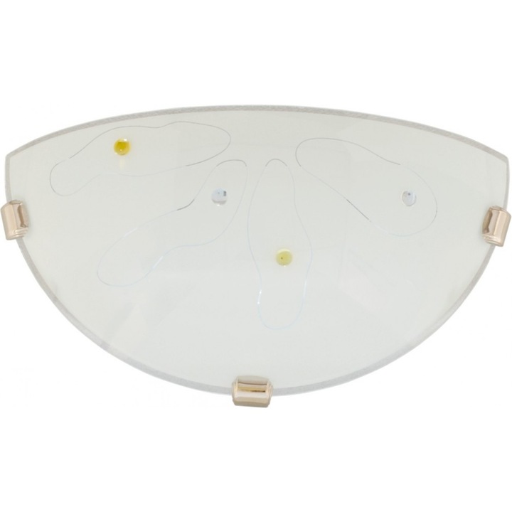 Aplica Bichon D300 2 KL 6010 Klausen,corp crom, abajur alb,1x40W, E27