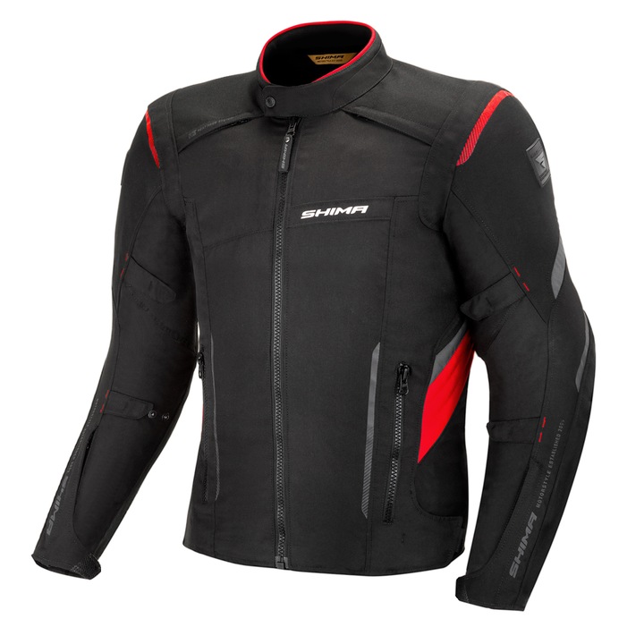 Geaca de motociclete pentru barbati, Shima, Negru, One-Size
