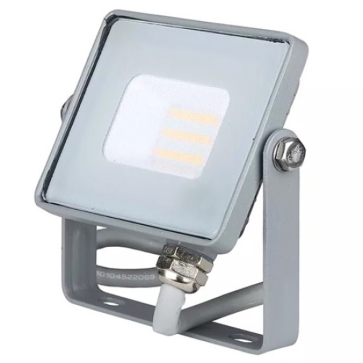 Reflecor LED V-tac, 10W, 800 lm, lumina rece, 6400K, IP65, gri, cip Samsung