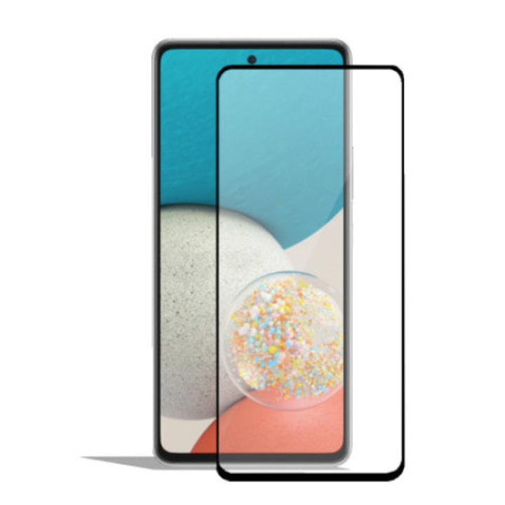 Стъклен протектор MyScreen Protector, за Samsung Galaxy A54 5G, Diamond Lite Glass Edge Full Cover, Черен