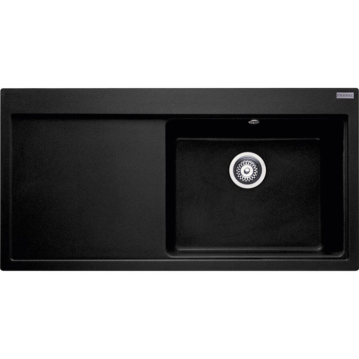 Chiuveta fragranite Franke MTG 611-100, 1 cuva dreapta, Negru