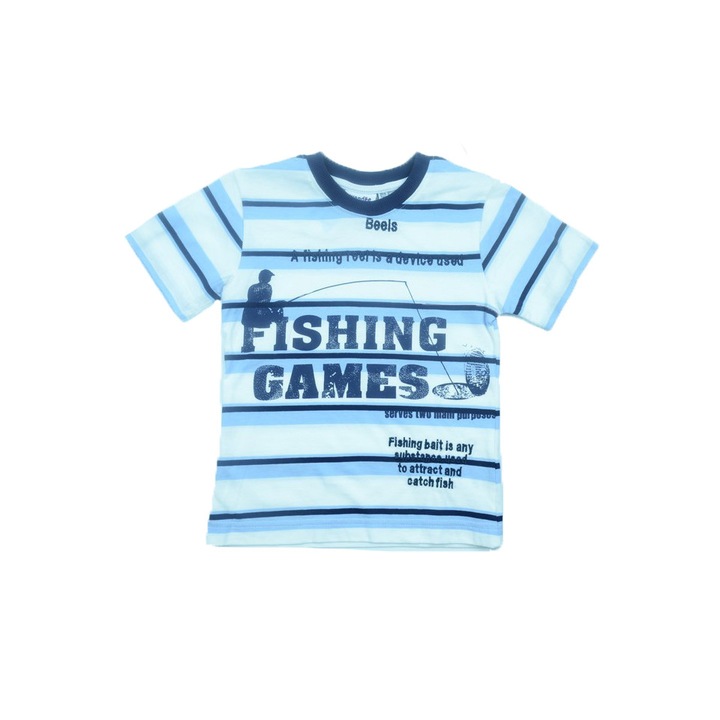 Tricou cu maneca scurta pentru baieti Wendee DY101243-1-128, Multicolor 557