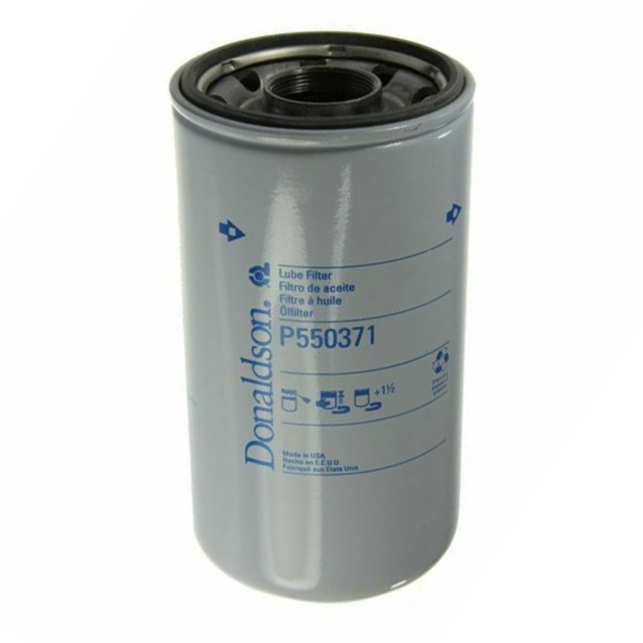 Filtru ulei Donaldson P550371 pentru CATERPILLAR 3I2070, CASE 1814562C1, SF FILTER SP4513, HIFI FILTER SO10034