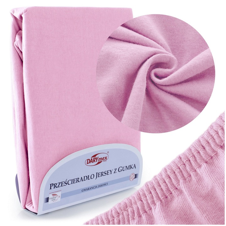 Cearceaf cu elastic, Darymex, Jerseu, 90x200 cm, Violet