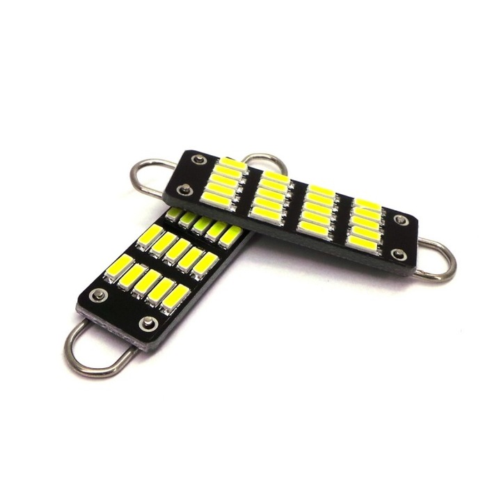 2 db motoLEDy C21W LED izzó SV8.5 12V CANBUS 44mm hurokkal