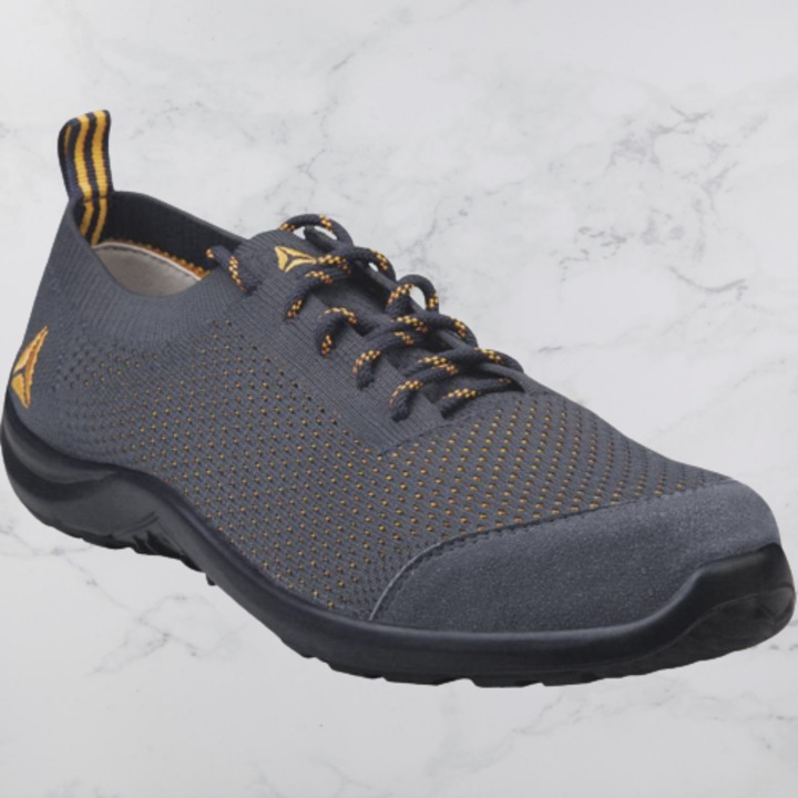 Pantofi de protectie DELTA Summer S1P SRC poliester bumbac gri portocaliu 39 eMAG.ro