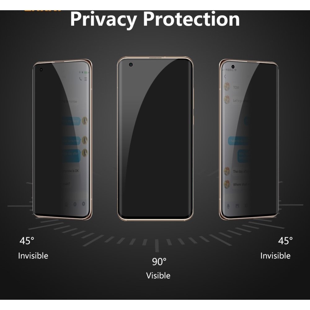 Folie Sticla curbata securizata selexmo compatibila cu Samsung S21 Ultra Full Glue Privacy Negru